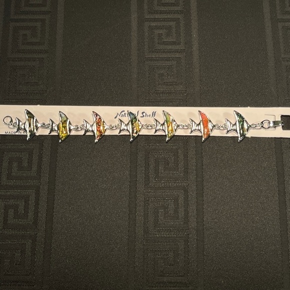 👋 3/$15 FASHION JEWELRY FISH BRACELET NWT - Picture 5 of 6